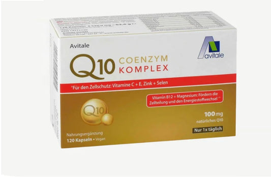 AllCura Coenzyme Q10 with Vitamins C & B1 – 120 Capsules (2-Month Supply)