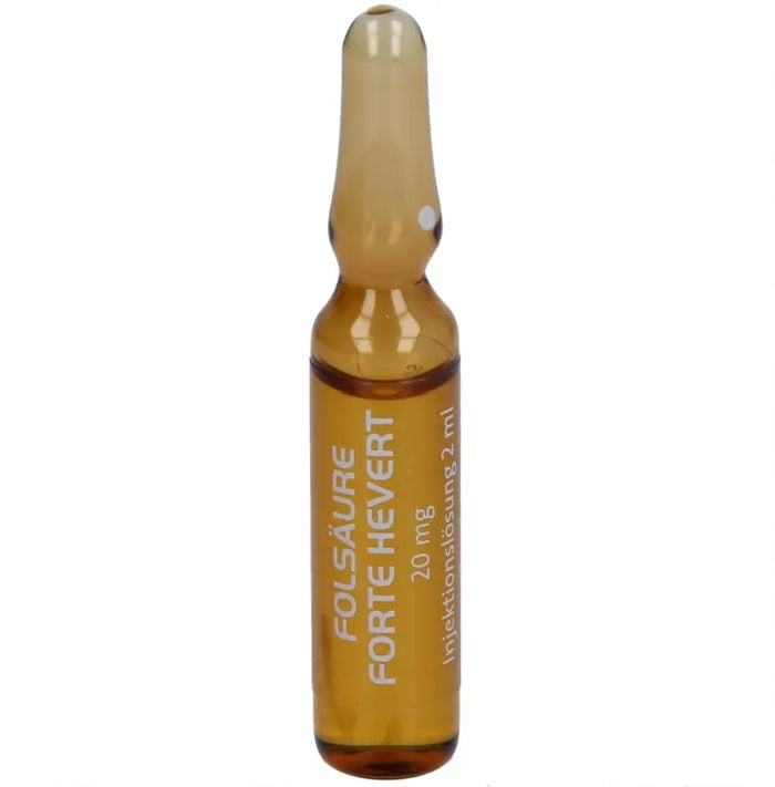 Folic Acid Forte-Hevert 10 x 2ml Liquid Ampoules – High-Dose Folic Acid Supplement