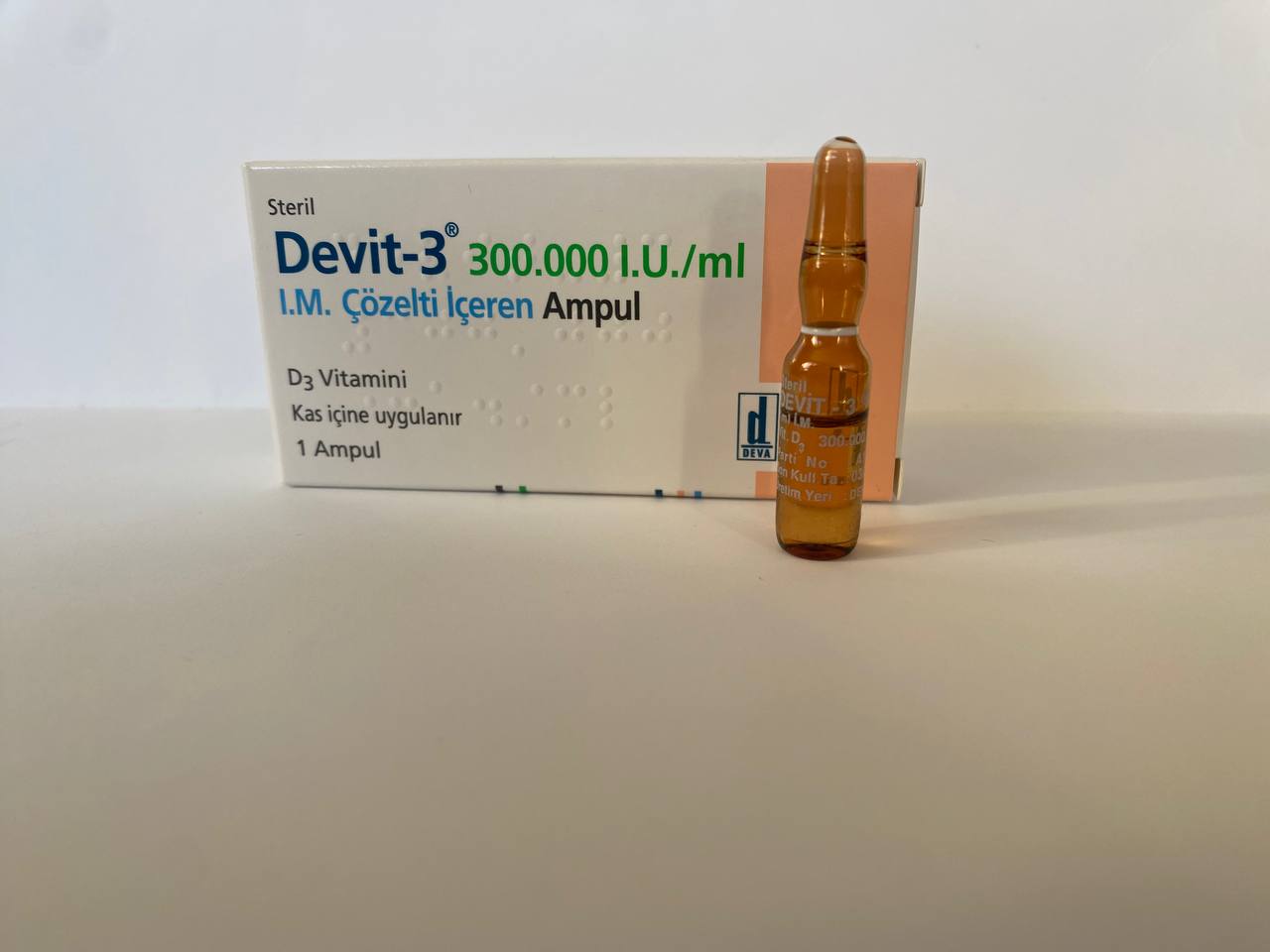 Vitamin D - Devit-3 300,000 IU/ml Ampoule 1ml – High-Potency Supplement