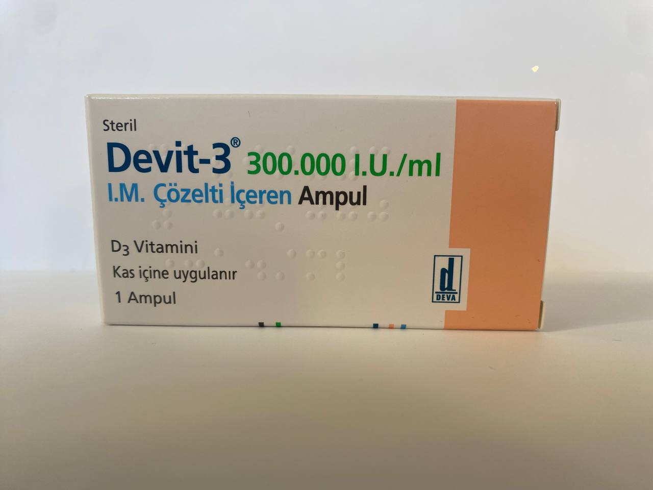 Vitamin D - Devit-3 300,000 IU/ml Ampoule 1ml – High-Potency Supplement