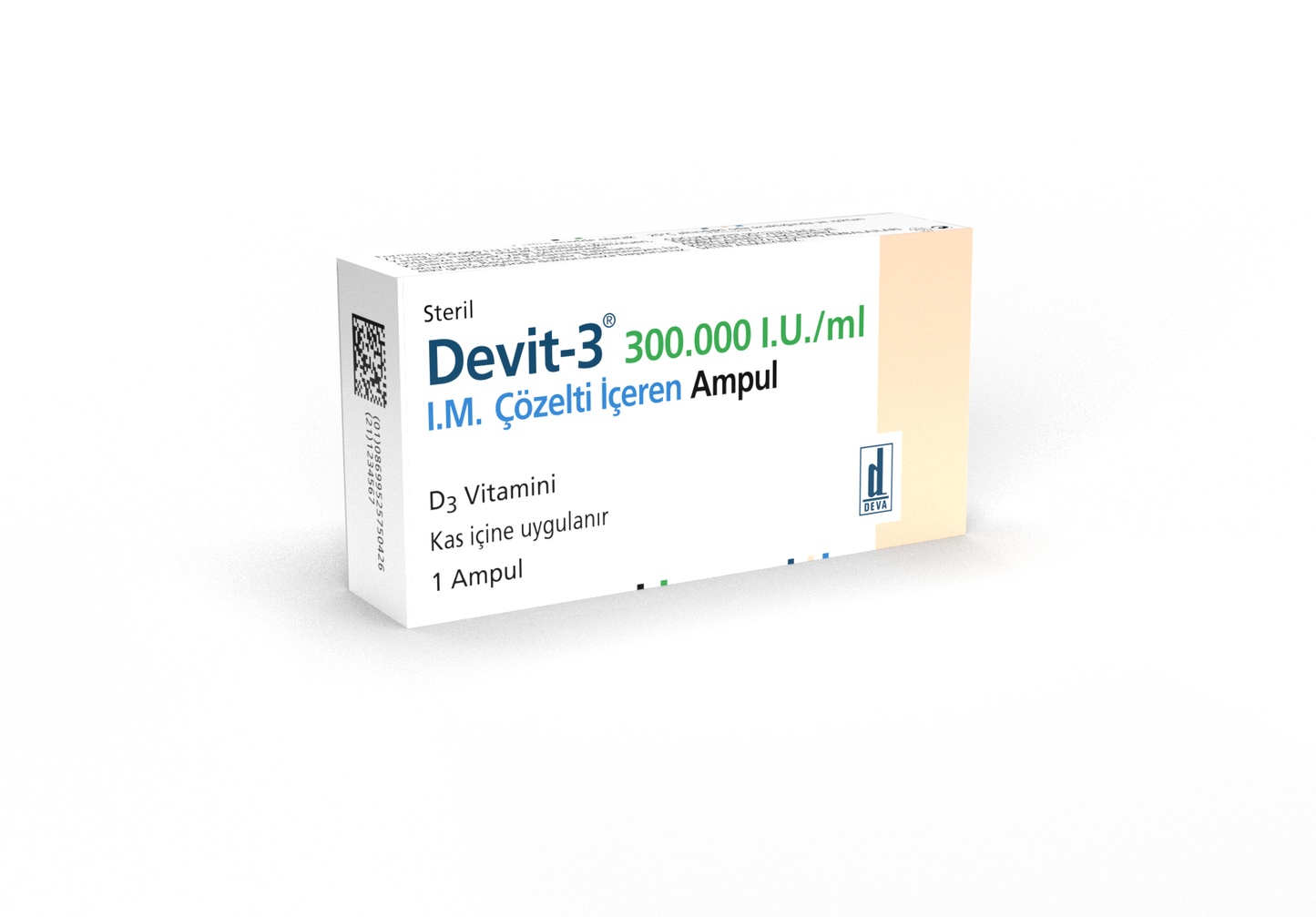 Vitamin D - Devit-3 300,000 IU/ml Ampoule 1ml – High-Potency Supplement